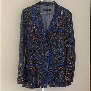 Nanette Lepore one button Light Cotten blazer